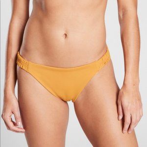 Athleta Sculpted Medium Bikini Bottom size L Yellow
